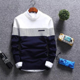 Men's Crew Neck Sweater Pullover Sweater - Almoni Express