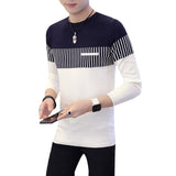 Men's Crew Neck Sweater Pullover Sweater - Almoni Express