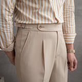 Men's Drape Anti-wrinkle Casual High-waisted Pants - Almoni Express