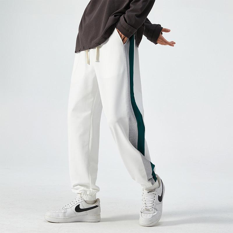 Men's Fashion Casual Ankle-tied Sports Loose Oversized Long Pants - Almoni Express