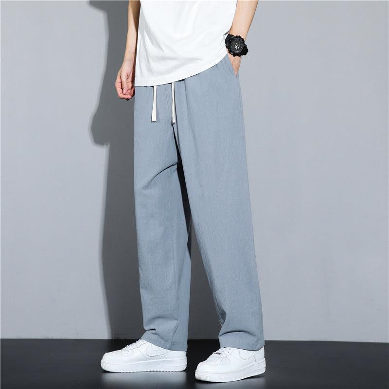 Men's Fashion Linen Casual Pants - Almoni Express