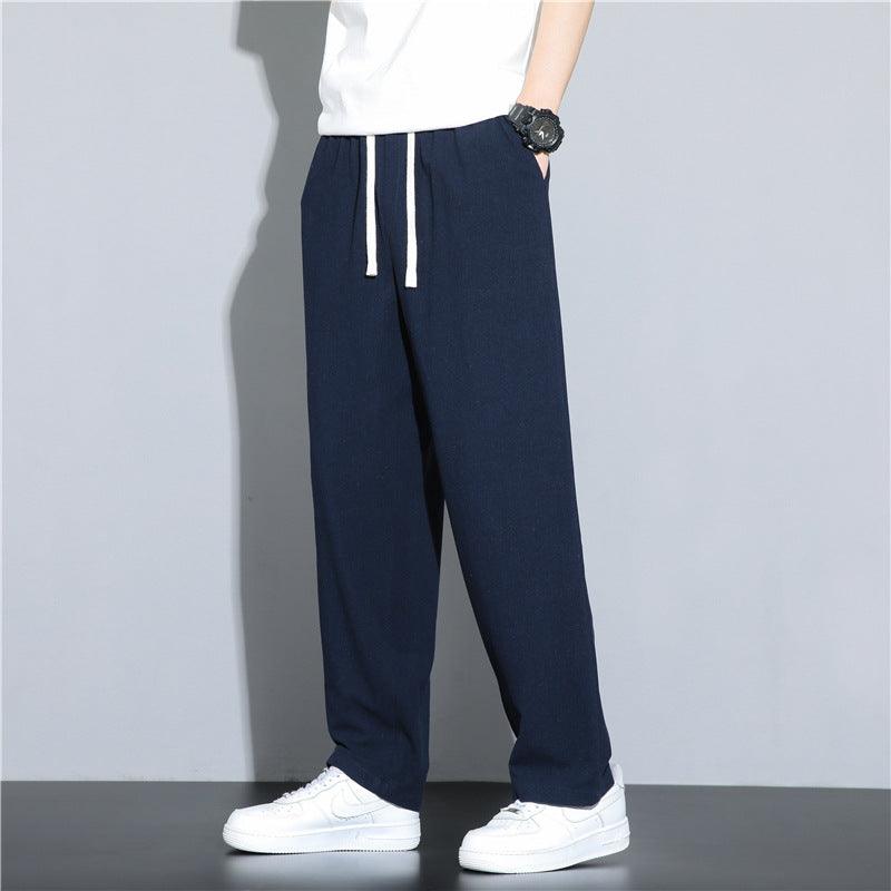 Men's Fashion Linen Casual Pants - Almoni Express