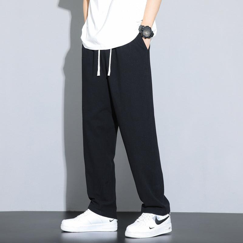 Men's Fashion Linen Casual Pants - Almoni Express