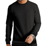 Men's Long-sleeved T-shirt Round Neck Sweater - AL MONI EXPRESS