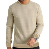 Men's Long-sleeved T-shirt Round Neck Sweater - AL MONI EXPRESS