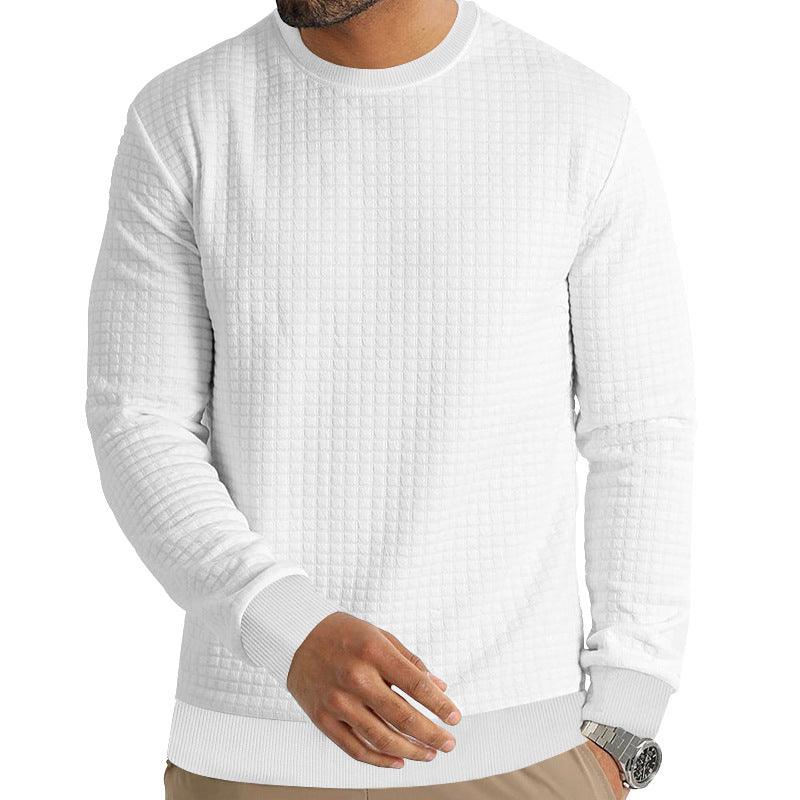 Men's Long-sleeved T-shirt Round Neck Sweater - AL MONI EXPRESS