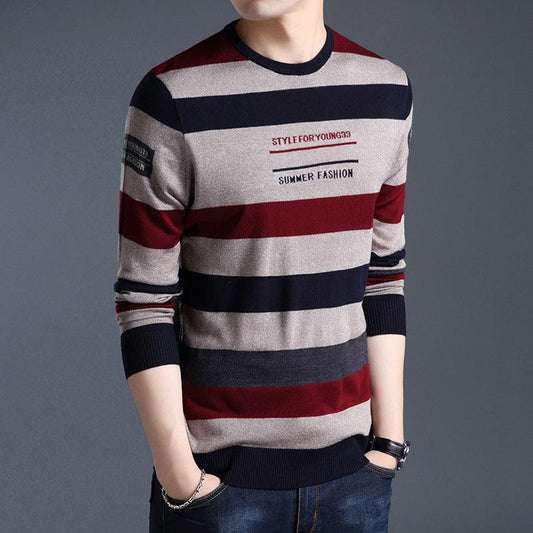 Men'S Long-Sleeved T-Shirts Men'S Bottoming Shirt Casual Round Neck - AL MONI EXPRESS