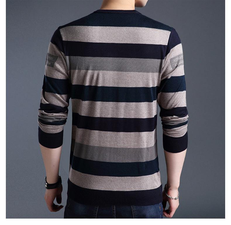 Men'S Long-Sleeved T-Shirts Men'S Bottoming Shirt Casual Round Neck - AL MONI EXPRESS