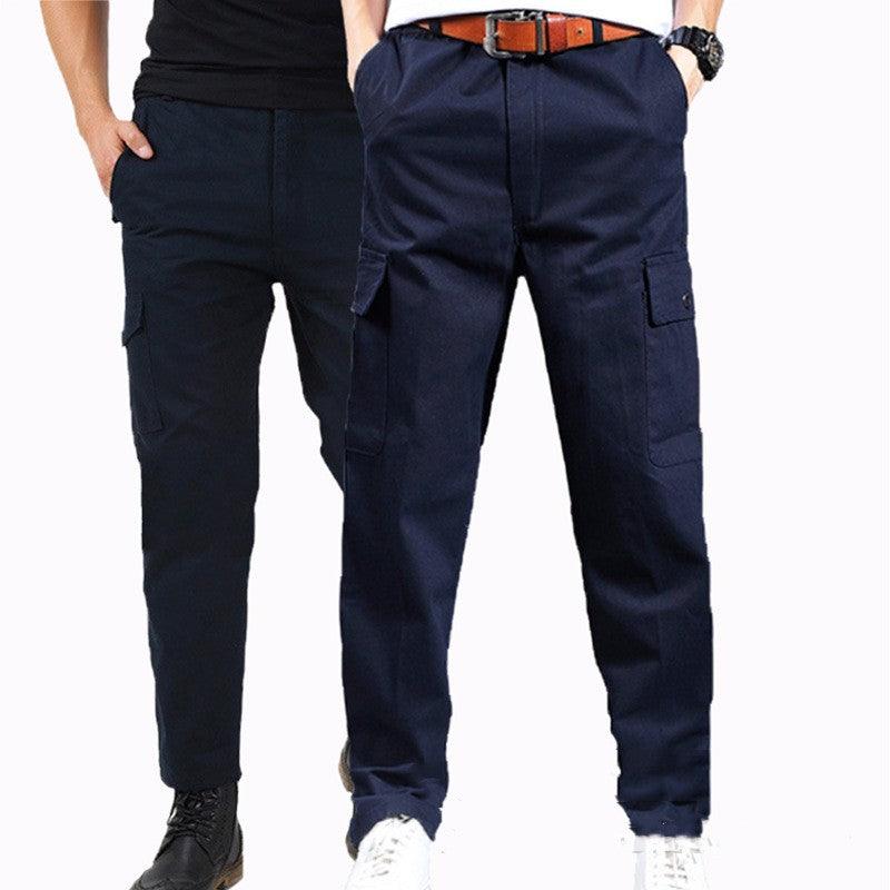 Men's Outdoor Work Clothes-pocket Straight Casual Trousers - Almoni Express