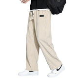 Men's Pants Loose Casual Wide-leg Trousers - Almoni Express