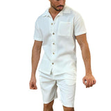 Men's Polo Short-sleeved Shorts Suit - AL MONI EXPRESS