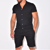 Men's Polo Short-sleeved Shorts Suit - AL MONI EXPRESS