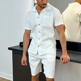 Men's Polo Short-sleeved Shorts Suit - AL MONI EXPRESS