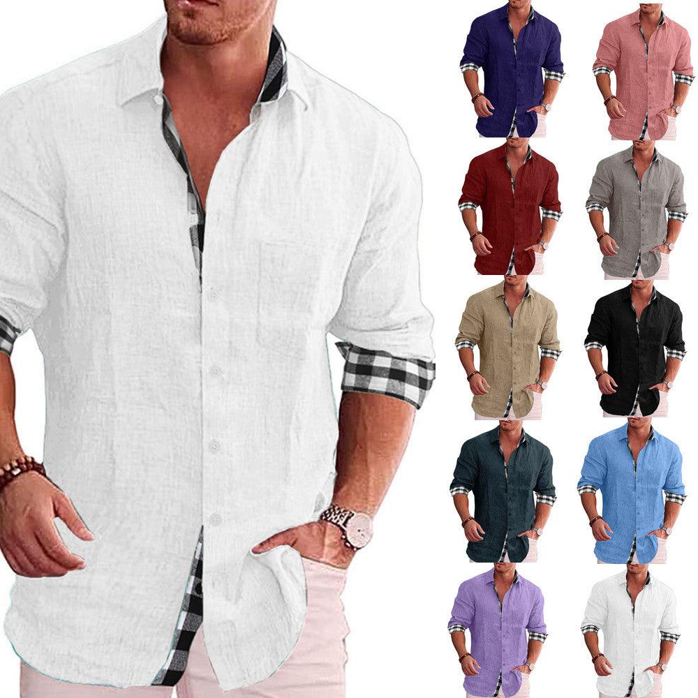 Men's Shirt Long Sleeve Casual - AL MONI EXPRESS