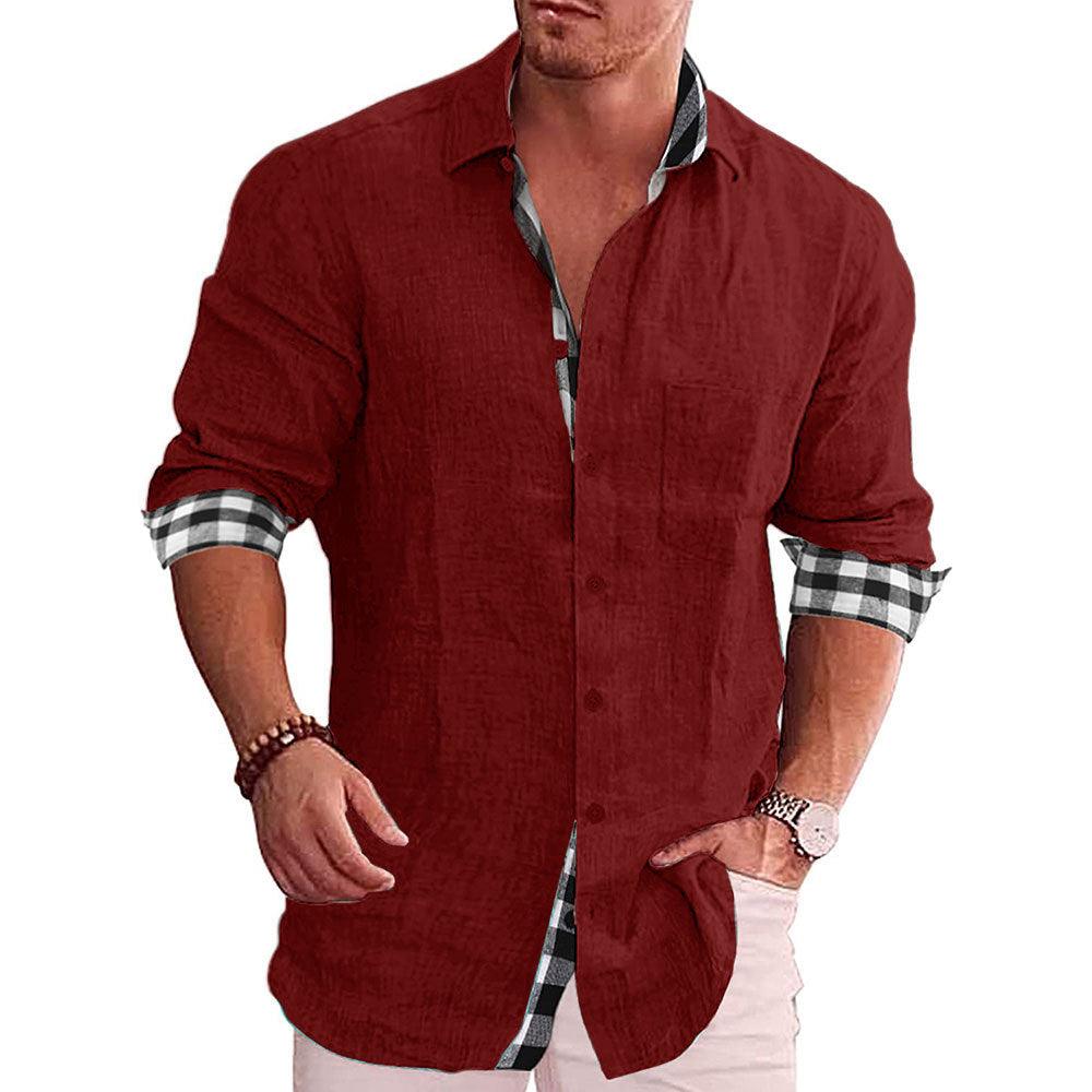 Men's Shirt Long Sleeve Casual - AL MONI EXPRESS