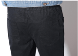 Men's small feet nine pants casual pants Harlan pants beam pants - Almoni Express