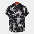 Men's Striped Casual Short Sleeve Shirts - AL MONI EXPRESS