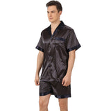 Men's Summer Printed Short-sleeved Shorts Pajamas - AL MONI EXPRESS