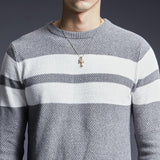 Men's Sweater All-match All-match Sweater Striped Sweater Men - Almoni Express