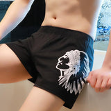 Men's Underwear Loose Boxer Plus Size Cotton Pajama Pants - Almoni Express