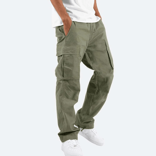 Men's Workwear Drawstring Multi-pocket Casual Pants - AL MONI EXPRESS