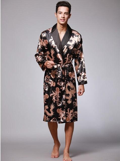 men silk robe - Almoni Express