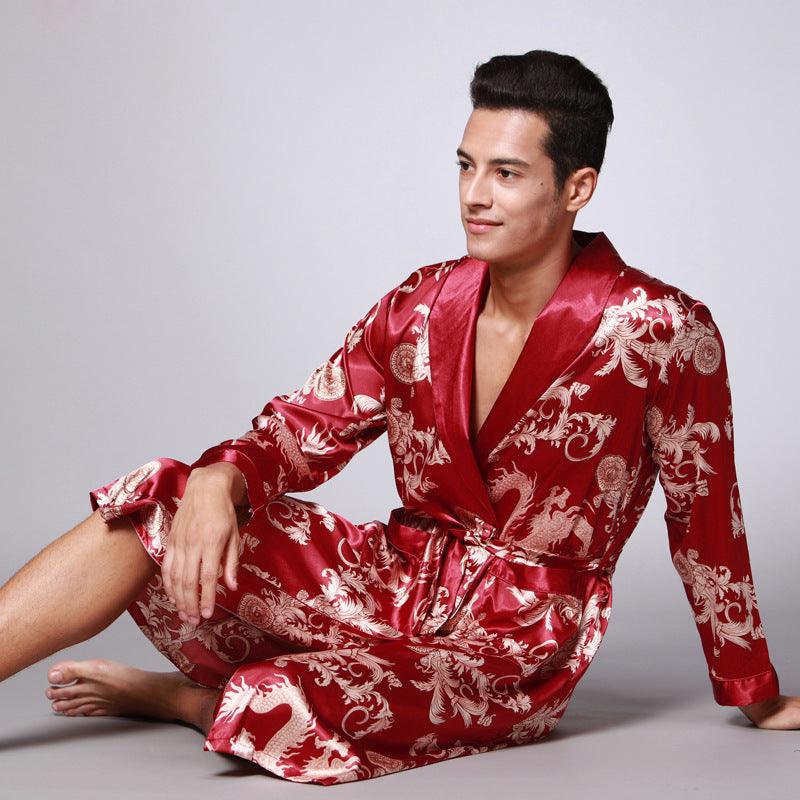 men silk robe - Almoni Express