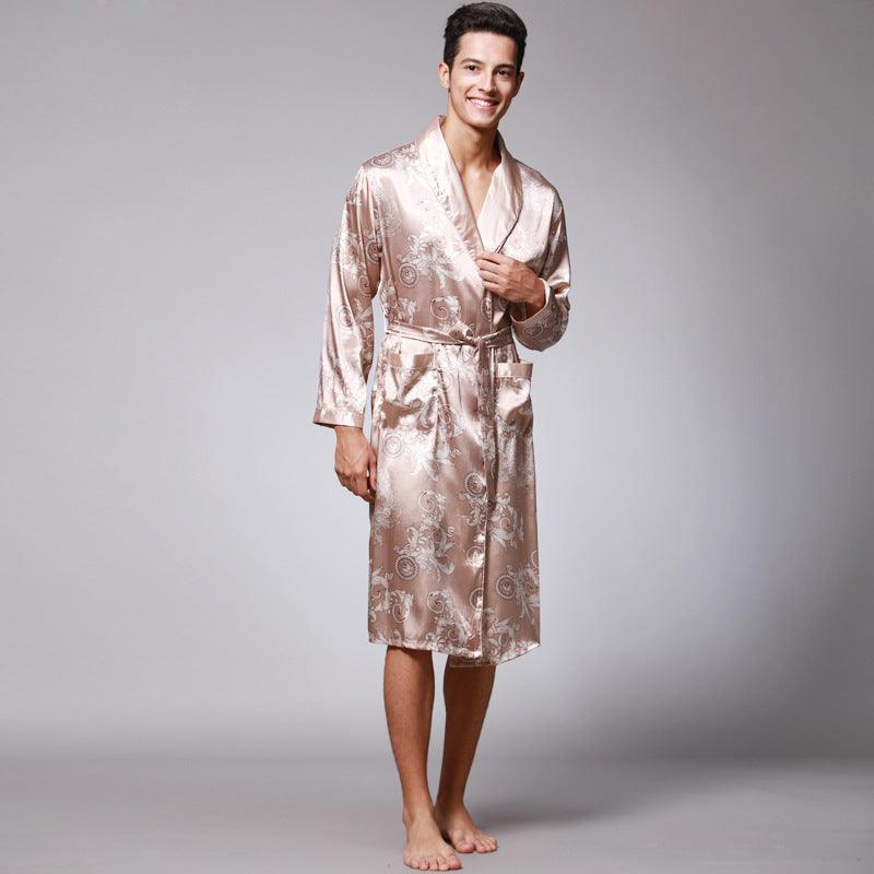 men silk robe - Almoni Express