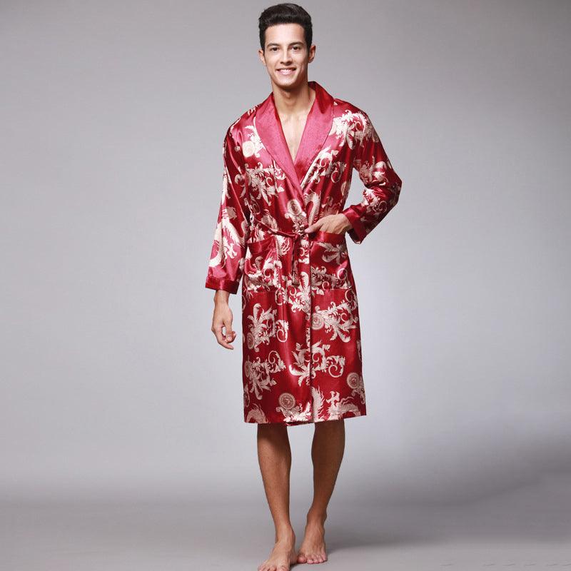 men silk robe - Almoni Express