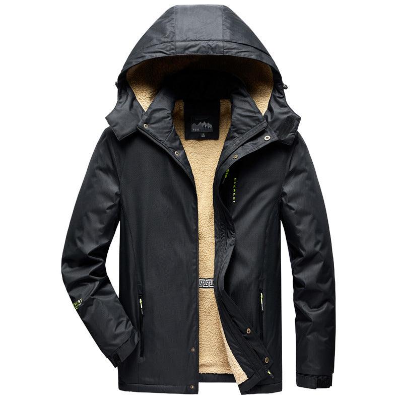 Mens Cotton-padded Trendy Outdoor Jacket - Almoni Express