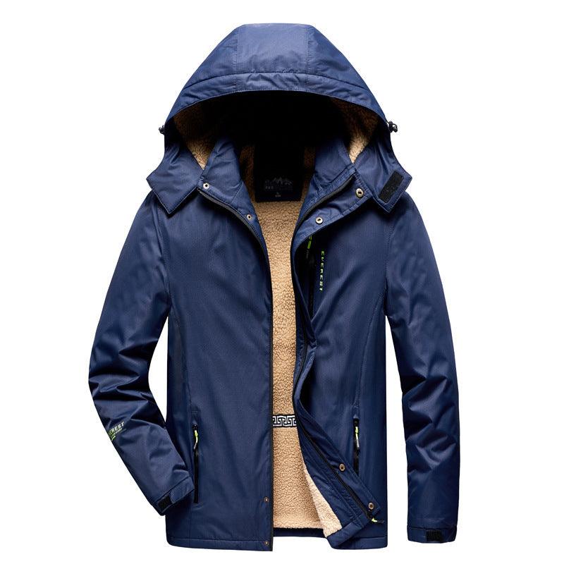 Mens Cotton-padded Trendy Outdoor Jacket - Almoni Express