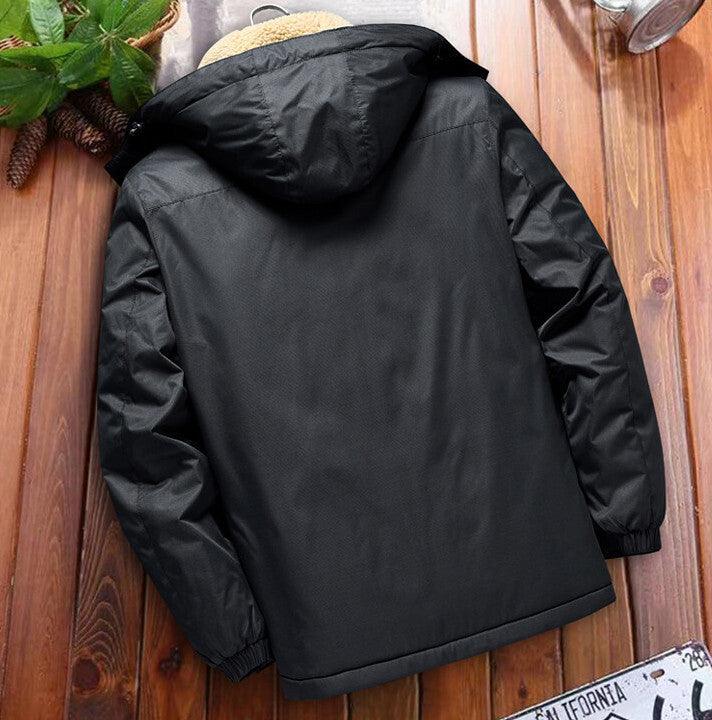 Mens Cotton-padded Trendy Outdoor Jacket - Almoni Express