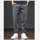 Mens Fashion Casual Loose Stretch Jeans - Almoni Express