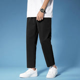 Mens Fashion Casual Solid Color Pants - Almoni Express