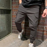 Mens Sports Pants With Pockets Casual Cargo Trousers - AL MONI EXPRESS