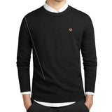 Mens Sweater Pullovers Cotton Knitted Jumpers Male Knitwear - Almoni Express