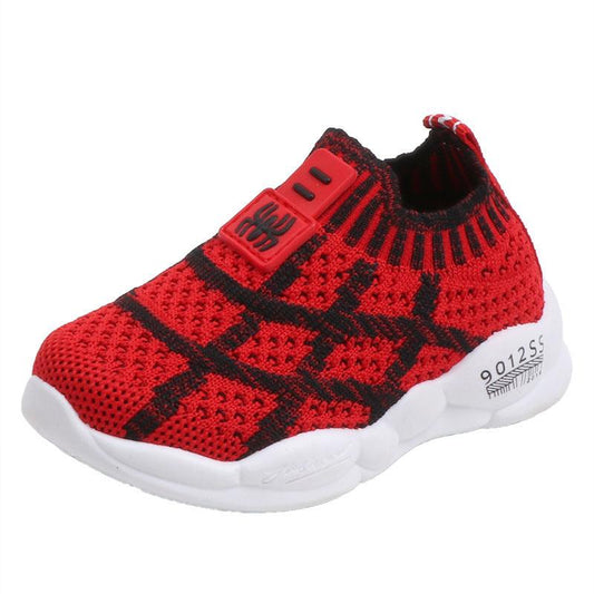 Mesh Sneakers Korean Style Boys And Girls Fly-knit Casual Shoes - Almoni Express