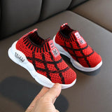 Mesh Sneakers Korean Style Boys And Girls Fly-knit Casual Shoes - Almoni Express