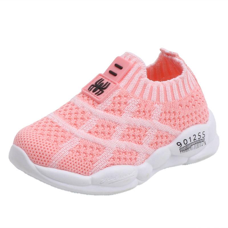 Mesh Sneakers Korean Style Boys And Girls Fly-knit Casual Shoes - Almoni Express