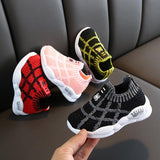 Mesh Sneakers Korean Style Boys And Girls Fly-knit Casual Shoes - Almoni Express