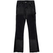 Micro Flared Patchwork Raw Edge Jeans - AL MONI EXPRESS