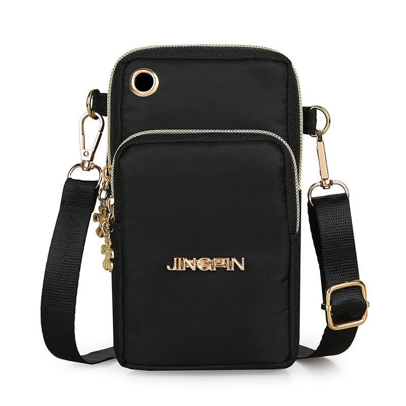 Mobile Phone Bag Women Shoulder Bag 3-layer Zipper Design Small Crossbody Shouder Bags Wallet Coin Purse - AL MONI EXPRESS