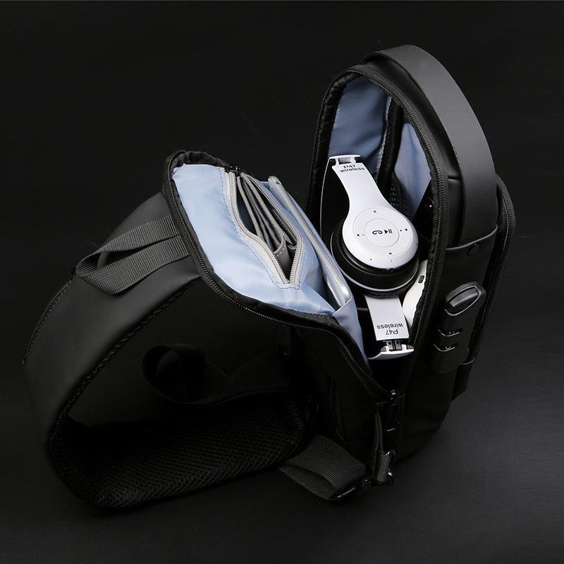 Motorcycle Chest Bag Password Anti-theft Men's Fashion - AL MONI EXPRESS