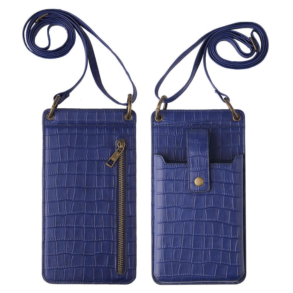 Multi-function Crossbody Bags For Mobile Phone Crocodile-pattern Wallet Card Holder - AL MONI EXPRESS