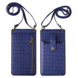 Multi-function Crossbody Bags For Mobile Phone Crocodile-pattern Wallet Card Holder - AL MONI EXPRESS