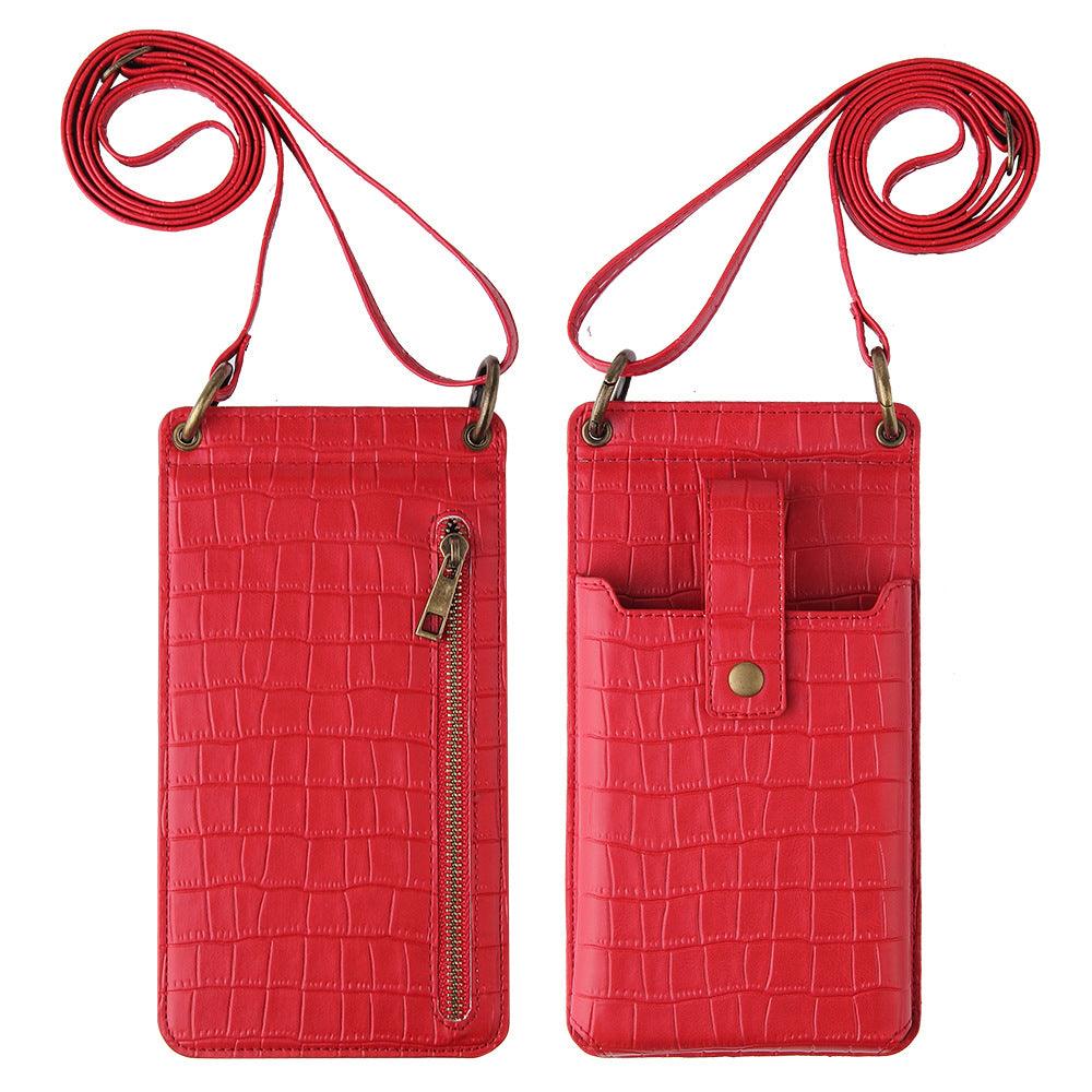 Multi-function Crossbody Bags For Mobile Phone Crocodile-pattern Wallet Card Holder - AL MONI EXPRESS