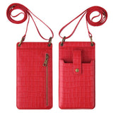 Multi-function Crossbody Bags For Mobile Phone Crocodile-pattern Wallet Card Holder - AL MONI EXPRESS