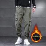 Multi-pocket Cargo Pants Men's Plus Size Loose Casual Pants - Almoni Express