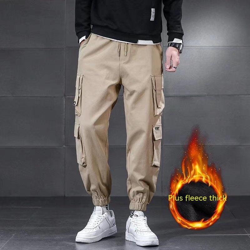 Multi-pocket Cargo Pants Men's Plus Size Loose Casual Pants - Almoni Express