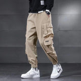 Multi-pocket Cargo Pants Men's Plus Size Loose Casual Pants - Almoni Express